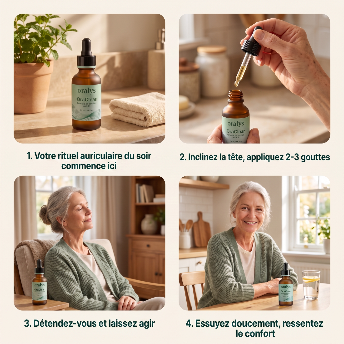 sérum nettoyant et apaisant pour les oreilles Oralys