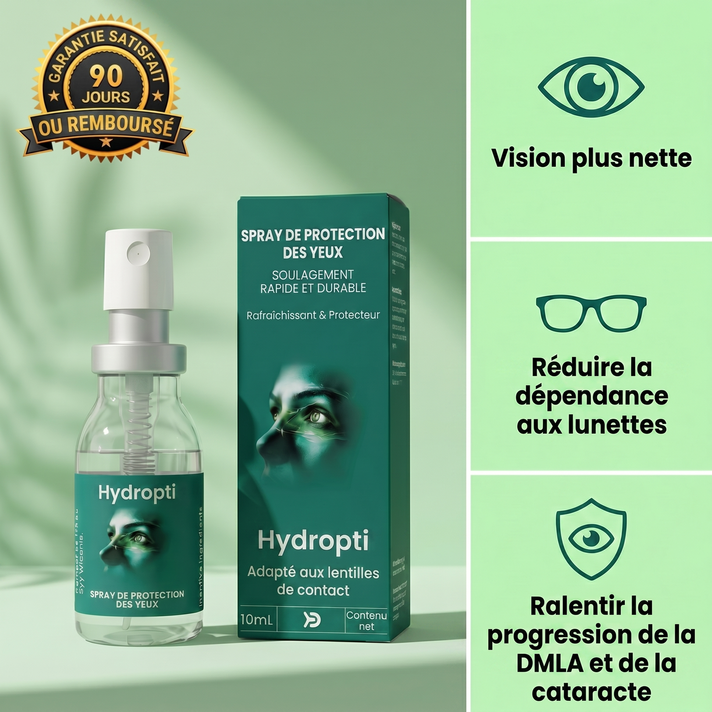 Spray oculaire Hydropti à la lutéine