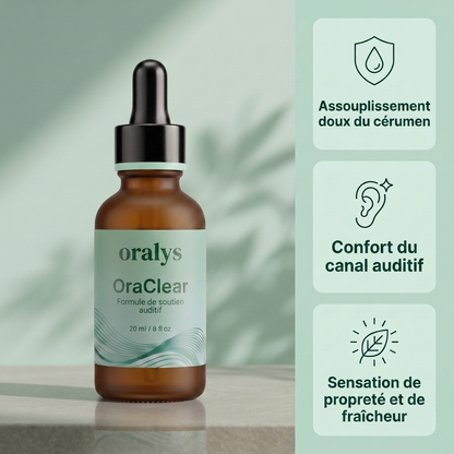 sérum nettoyant et apaisant pour les oreilles Oralys