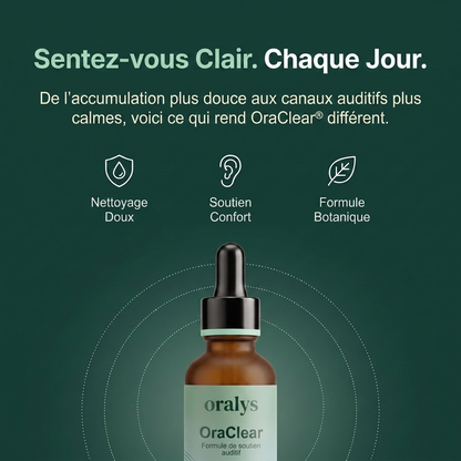 sérum nettoyant et apaisant pour les oreilles Oralys