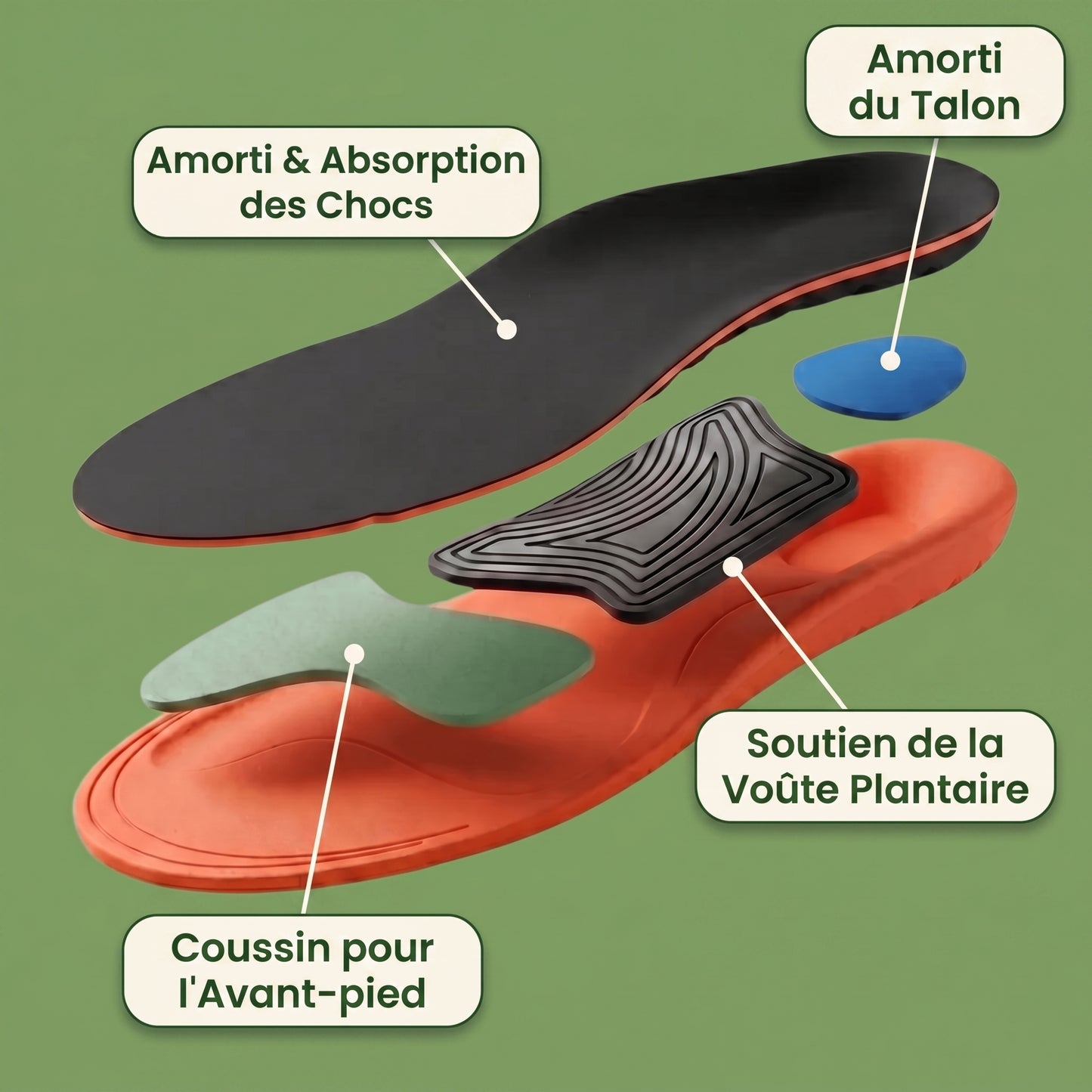 Semelles Pickleball HexaSmash